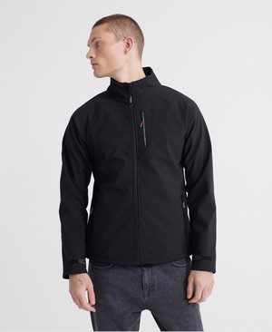 Superdry Stretch Softshell Férfi Kabát Fekete | OBXUV9307